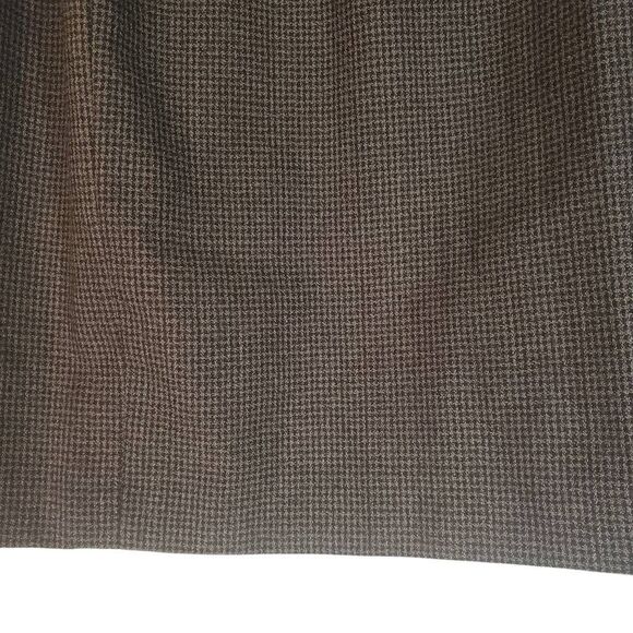 Collectible Gold By Giorgio Sant Angelo Pleated 100% Wool Skirt Brown Size 10 - Picture 3 of 11